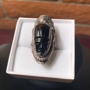 Aztec ring (obsidian)